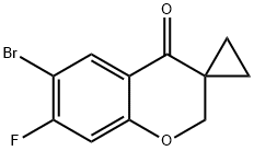 Spiro[4H-1-benzopyran-3(2H),1'-cyclopropan]-4-one, 6-bromo-7-fluoro- 结构式