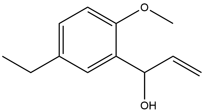 α-Ethenyl-5-ethyl-2-methoxybenzenemethanol 结构式