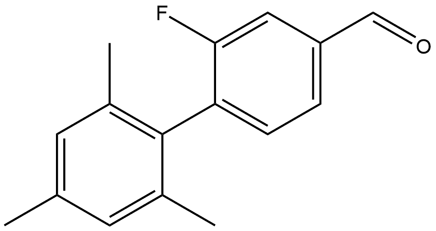 2-Fluoro-2',4',6'-trimethyl[1,1'-biphenyl]-4-carboxaldehyde 结构式