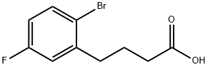 Benzenebutanoic acid, 2-bromo-5-fluoro- 结构式