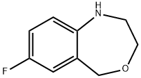 7-氟-1,2,3,5-四氢苯并[E][1,4]氧杂氮杂 结构式