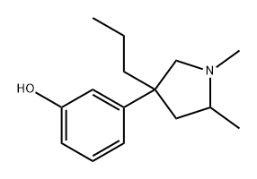 Phenol, 3-(1,5-dimethyl-3-propyl-3-pyrrolidinyl)- 结构式