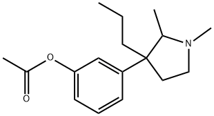 Phenol, 3-(1,2-dimethyl-3-propyl-3-pyrrolidinyl)-, 1-acetate 结构式