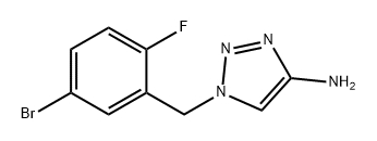 1-(5-溴-2-氟苄基)-1H-1,2,3-三唑-4-胺 结构式