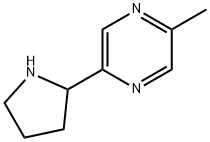 Pyrazine, 2-methyl-5-(2-pyrrolidinyl)- 结构式
