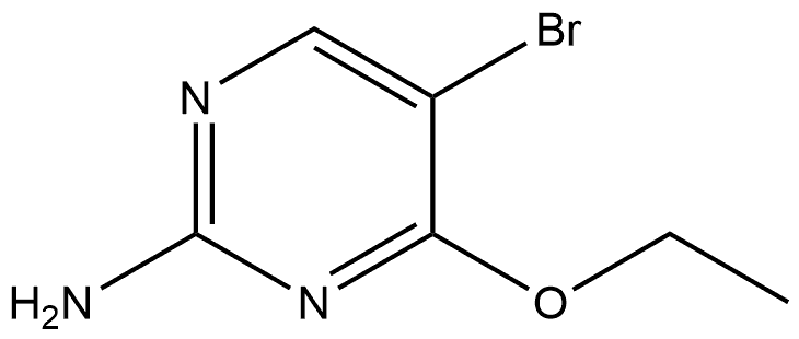 5-溴-4-乙氧基嘧啶-2-胺 结构式