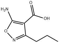 5-氨基-3-丙基异噁唑-4-甲酸 结构式