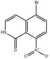 5-溴-8-硝基异喹啉-1(2H)-酮 结构式