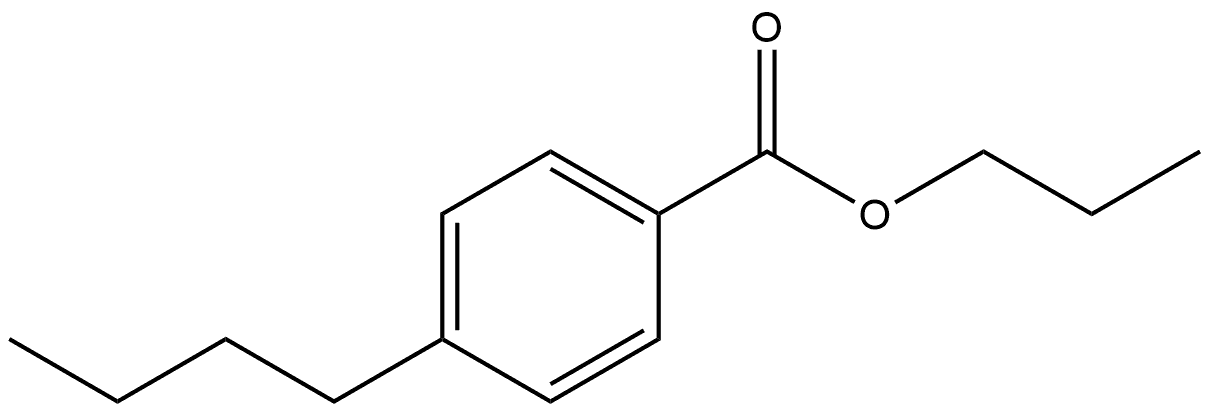 Propyl 4-butylbenzoate 结构式