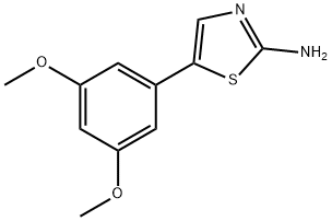 5-(3,5-Dimethoxyphenyl)thiazol-2-amine 结构式