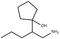 1-(1-氨基戊-2-基)环戊-1-醇 结构式