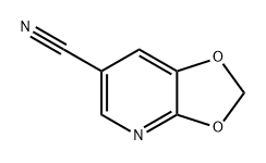 1,3-Dioxolo[4,5-b]pyridine-6-carbonitrile 结构式