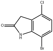 2H-Indol-2-one, 7-bromo-4-chloro-1,3-dihydro- 结构式