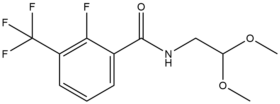 N-(2,2-Dimethoxyethyl)-2-fluoro-3-(trifluoromethyl)benzamide 结构式