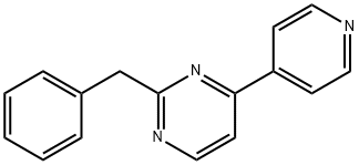 Pyrimidine, 2-(phenylmethyl)-4-(4-pyridinyl)- 结构式