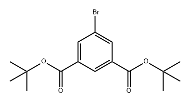 1,3-Benzenedicarboxylic acid, 5-bromo-, 1,3-bis(1,1-dimethylethyl) ester 结构式