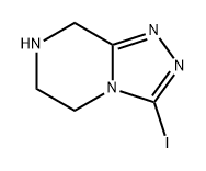 1,2,4-Triazolo[4,3-a]pyrazine, 5,6,7,8-tetrahydro-3-iodo- 结构式