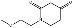 1-(2-甲氧基乙基)哌啶-2,4-二酮 结构式