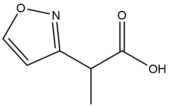 2-(1,2-oxazol-3-yl)propanoic acid 结构式