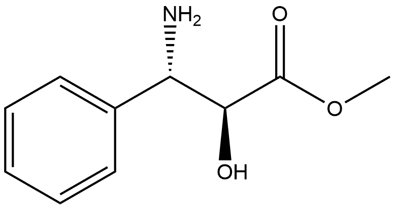 (2S,3S)-methyl 3-amino-2-hydroxy-3-phenylpropanoate 结构式