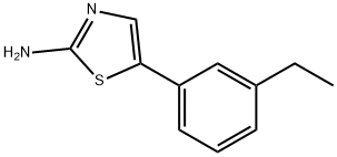 5-(3-Ethylphenyl)thiazol-2-amine 结构式