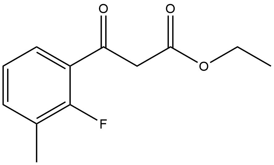 ethyl 3-(2-fluoro-3-methylphenyl)-3-oxopropanoate 结构式