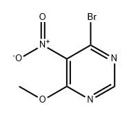 4-溴-6-甲氧基-5-硝基嘧啶 结构式