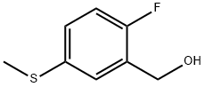 2-Fluoro-5-(methylsulfanyl)phenyl]methanol 结构式