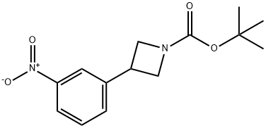 3-(3-硝基苯基)氮杂环丁烷-1-甲酸叔丁酯 结构式