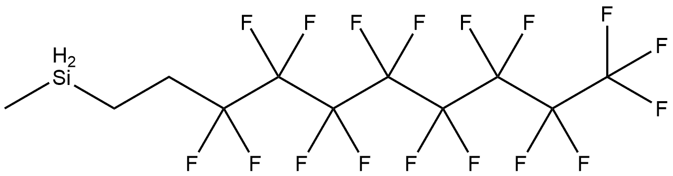 Silane, (3,3,4,4,5,5,6,6,7,7,8,8,9,9,10,10,10-heptadecafluorodecyl)methyl- 结构式
