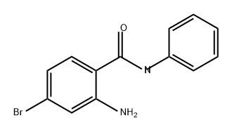 2-氨基-4-溴-N-苯基苯甲酰胺 结构式