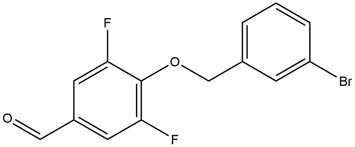 4-[(3-Bromophenyl)methoxy]-3,5-difluorobenzaldehyde 结构式