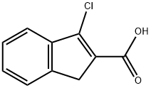 3-Chloro-1H-indene-2-carboxylic acid 结构式
