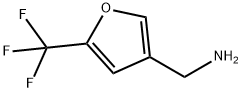 3-Furanmethanamine, 5-(trifluoromethyl)- 结构式