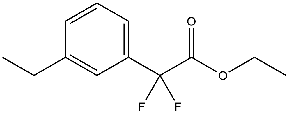 Ethyl 3-ethyl-α,α-difluorobenzeneacetate 结构式