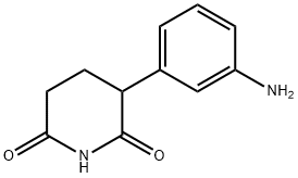 3-(3-氨基苯基)哌啶-2,6-二酮 结构式