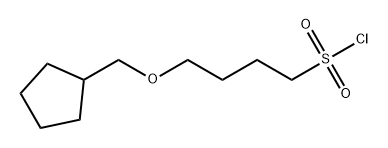 4-(环戊基甲氧基)丁烷-1-磺酰氯 结构式