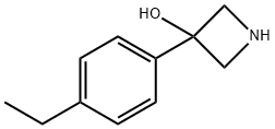 3-(4-乙基苯基)氮杂环丁烷-3-醇 结构式