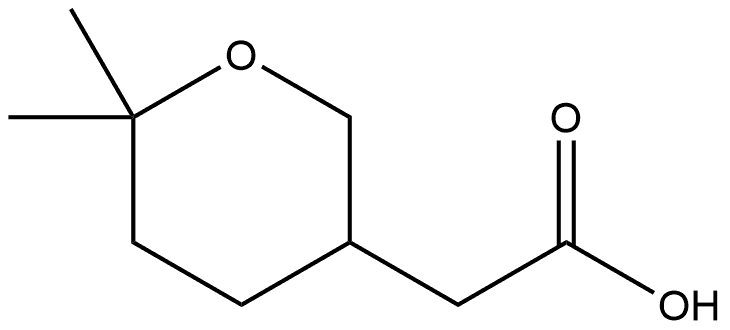 (6,6-Dimethyl-tetrahydro-pyran-3-yl)-acetic acid 结构式