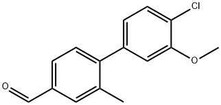 4'-Chloro-3'-methoxy-2-methyl-[1,1'-biphenyl]-4-carbaldehyde 结构式