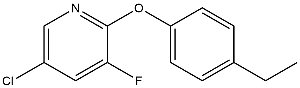 5-Chloro-2-(4-ethylphenoxy)-3-fluoropyridine 结构式