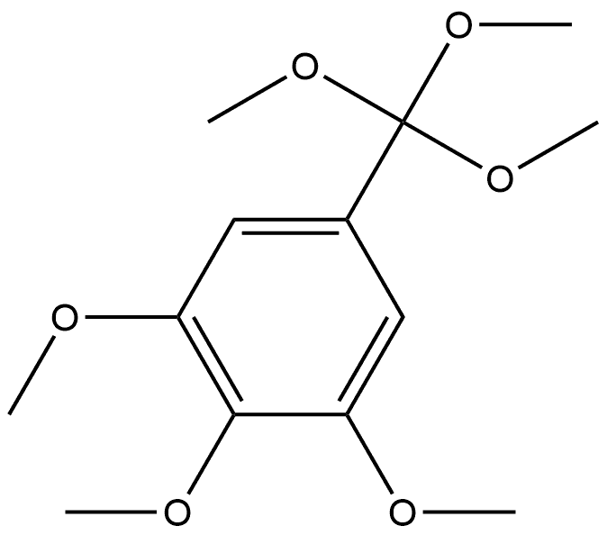 1,2,3-三甲氧基-5-(三甲氧基甲基)苯 结构式