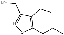 3-(bromomethyl)-4-ethyl-5-propyl-1,2-oxazole 结构式