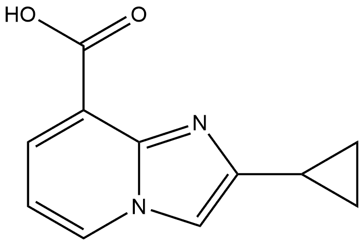 2-cyclopropylimidazo[1,2-a]pyridine-8-carboxylic acid 结构式