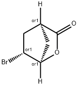 REL-(1R,4S,6R)-6-溴-2-氧杂双环[2.2.1]庚-3-酮 结构式