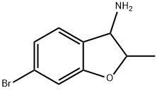 6-溴-2-甲基-2,3-二氢苯并呋喃-3-胺 结构式