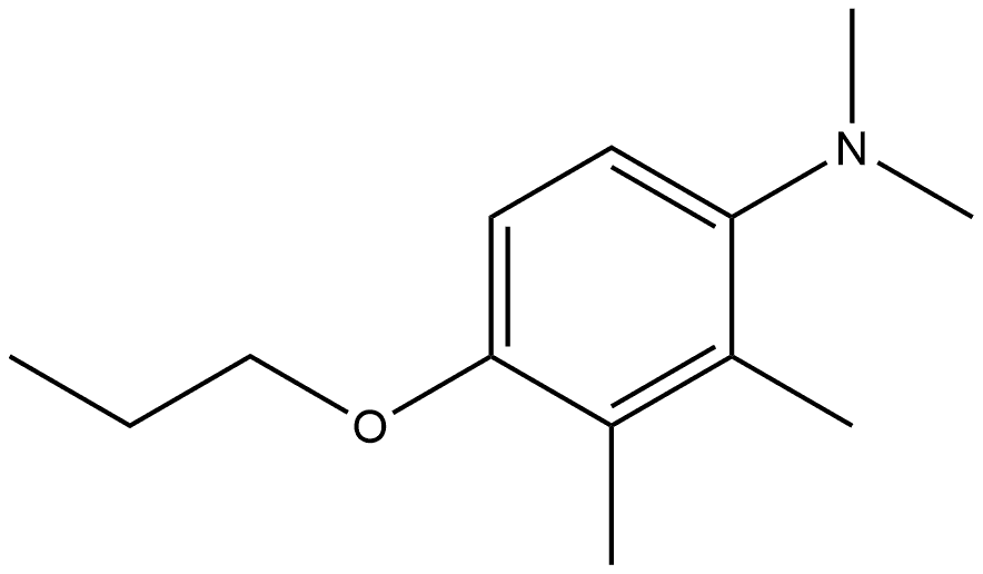 N,N,2,3-Tetramethyl-4-propoxybenzenamine 结构式