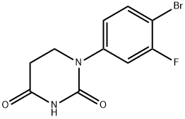 1-(4-溴-3-氟苯基)二氢嘧啶-2,4(1H,3H)-二酮 结构式