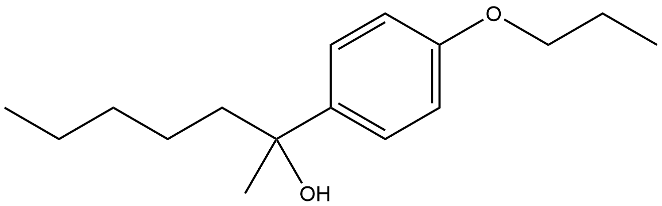 α-Methyl-α-pentyl-4-propoxybenzenemethanol 结构式