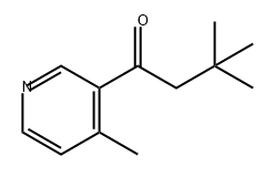 1-Butanone, 3,3-dimethyl-1-(4-methyl-3-pyridinyl)- 结构式